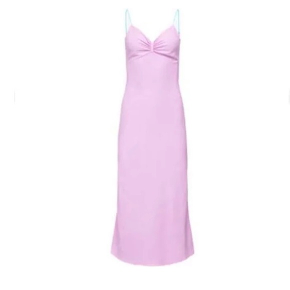 LE SUPERBE Bessette reversible purple or pink midi slip dress NWT - Picture 15 of 16